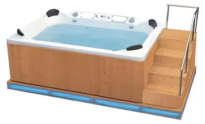Immagine prodotto di Vasca idromassaggio Piscina per massaggi Idromassaggio Vasca per bolle d'aria Spa 356x202 cm