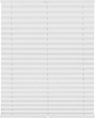 Produktbild von Lichtblick Plissee Klemmfix, ohne Bohren, verspannt, Verdunkelung - Weiß Weiß 80 cm x 210 cm (B x L)