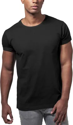Productafbeelding van Urban Classics TB1560 | Turnup T-shirt, maten S tot XXL - Kleur: Zwart - Maat: M