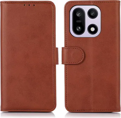 Produktbild von Mobigear Wallet  OnePlus 15 Hülle Klapphülle Geldbörse - Braun
