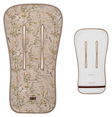 Produktbild von Kikkaboo Kinderwagen-Einlage Anti-Schweiß, Baumwolloberfläche, Sitzauflage beige