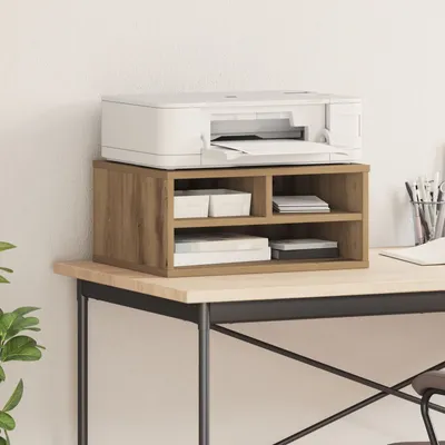 Produktbild von Druckerständer Artisan Eiche 49x40x22,5 cm Holzwerkstoff, Lautsprecherständer DesignMöbel Neu