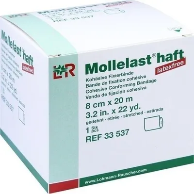 Zdjęcie produktu dla Mollelast przylepiec bezlateksowy, biały 8cm x 20m | sztuka (1 szt.)