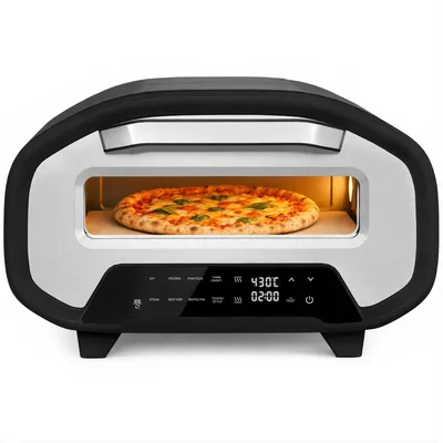 Obrázek produktu pro Elektrická pizza trouba HOMCOM, 430 °C, s keramickou pizzovou deskou, 8 programů