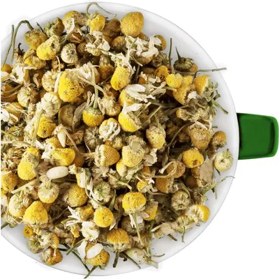 Produktbild von Kamillenblüten, getrocknete Kamillenblüten lose für Kamillentee, 100g