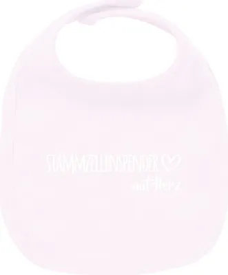 Produktbild von Huuraa Unisex Babylatz Stammzellenspender mit Herz Geschenk Babypink  Baumwolle Stammzellenspender Mitbringsel