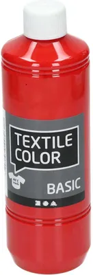 Image de Couleur textile, rouge Bouteille de 500ml