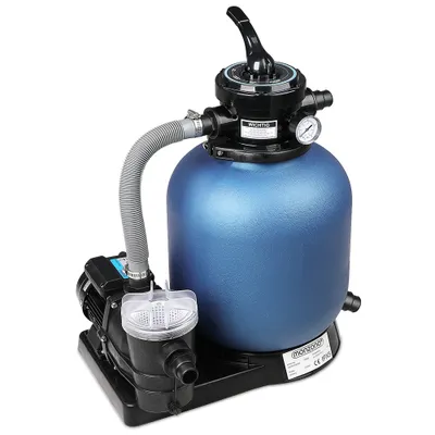Produktbild von Monzana Sandfilteranlage mit Vorfilter XXL Tank 11 m³ Filteranlage Pool Sandfilter