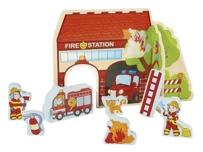 Produktbild von Playtive Junior Spielkulisse 279599 Feuerwehr #1