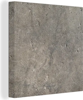 Produktbild von MuchoWow® - Leinwandbilder - Wand - Beton - Grau, Wandbild, Wanddeko Bilder Wohnzimmer, 50x50 cm