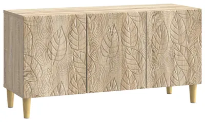 Imagen del producto de vidaXL: Mueble para televisión de 99 x 34,5 x 50 cm, acabado en roble Sonoma, fabricado en material de madera