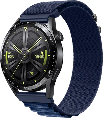 Produktbild von BStrap Nylon Loop Armband für Garmin Venu 2, fürvy blue