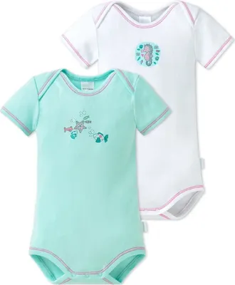 Produktbild von Schiesser Baby-Mädchen Body (2er Pack), Größe 68