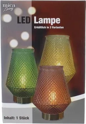 Produktbild von LED Lampe Tropfen - ca. 12 x 12 x 17 cm - 1 Stück