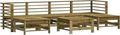 Immagine prodotto di Set da giardino 7 pezzi vidaXL in legno di pino trattato