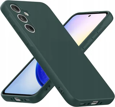 Zdjęcie produktu dla Etui Zielone Samsung Galaxy A35 5G 2024 smukłe Silikonowe Ochronne Obudowa