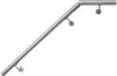 Obrázok produktu pre Zábradlie z nehrdzavejúcej ocele s uhlom 100 cm spojovacia rúrka spojovacia rúrka zábradlie na schody 4,2 cm zábradlie na stenu schody V2Aox