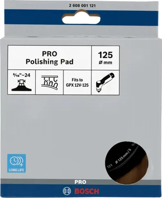 Image de Plateau de polissage PRO, 125 mm, GPX 12V-125