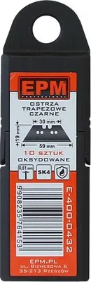 Produktbild von Trapezklingen 10 Stück Schwarz - E-400-0432