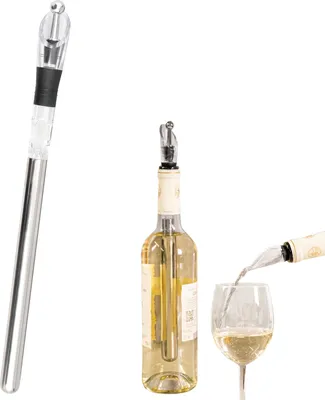 Produktbild von bremermann Wein-Ausgießer mit Edelstahl-Kühlstab und Weinverschluss, Weinkühler