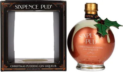 Produktbild von Sixpence Pud Christmas Pudding Gin Liqueur 20% Vol. 0,5l in Geschenkbox