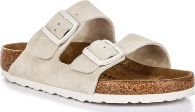 Produktbild von Birkenstock Arizona Bs Suede In Light Grey | Regular Fit – 5.5 UK - 39 EU - 8/8.5F US / Light Grey