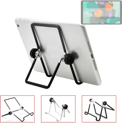 Produktbild von K-S-Trade Tablet-Ständer Tablet-Halterung Tablet-Aufsteller kompatibel mit Blackview Tab 60 Wi-Fi faltbarer Tischständer Tablet Halterung