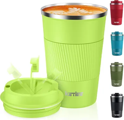 Produktbild von Thermobecher to go 380ml doppelwandig auslaufsicher Grasgrün