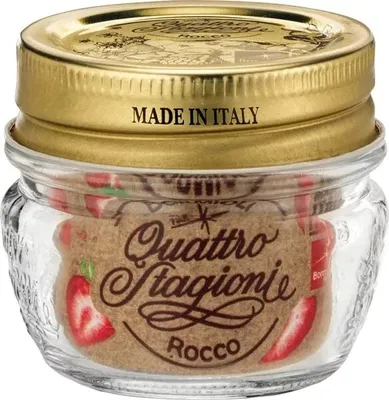 Produktbild von Quattro Stagioni Einmachglas 4cl mit Deckel - 24 Stück