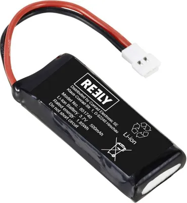 Immagine prodotto di Batteria modello Reely (LiIon) 3,7 V 500 mAh Numero di celle: 1 Connettore piatto Softcase