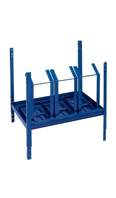 Image de Elément de rayonnage LOGS 150 H520xL540xP390mm bleu RAL 5022 dépliable adapté pour 3 bidons
