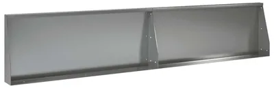 Productafbeelding van vidaXL Steunmuur, 2 stuks, 100 x 12 x 50 cm, verzinkt staal, zilver