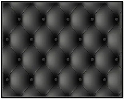 Produktbild von Wallario Wandbild Schwarze Ledertür, Größe: 40,30 x 50,30 cm, Poster mit schwarzem Aluminiumrahmen
