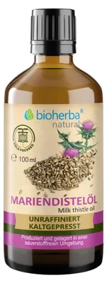 Produktbild von Bioherba Mariendistelöl 100 ml Bioherba kaltgepresstes Öl
