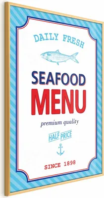 Produktbild von Posterpapier Poster - Menu 60x90 cm Text m-A-0903-ao-a