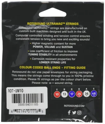 Imagen del producto de Cuerdas Rotosound UM10 para guitarra eléctrica