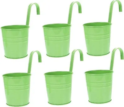 Image de 6 jardinières en métal, jardinières, jardinières de balcon, jardinières en métal, jardinières, jardinières de balcon, pots de fleurs en métal, pots de fleurs, jardinières de balcon
