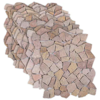 Zdjęcie produktu dla Płytki mozaikowe, czerwone, 30 x 30 cm, marmur (vidaXL)