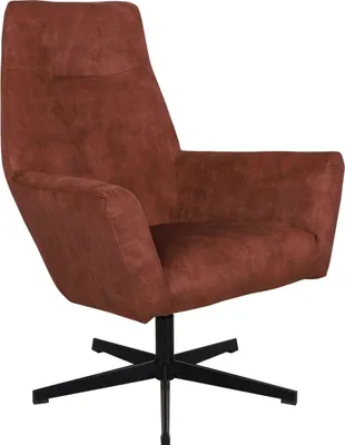Produktbild von Bolt Edge Samt Sessel – Rustikal – Lounge Sessel für Innen – Mit Kopfkissen – 360° drehbar