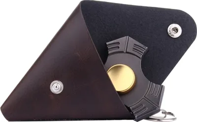 Image de Fidget Hand Spinner Triangle Doigt Jouet Gyro Triangle en cuir véritable Case Bonne poche sans doigt Gyro, Si
