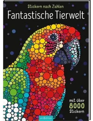 Obrázek produktu pro Stickern nach Zahlen - Fantastische Tierwelt