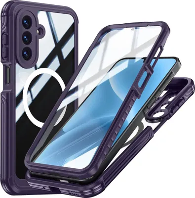 Produktbild von MagSafe Hülle für Samsung Galaxy A17 5G Full Body Hybrid Tasche Bumper Lila