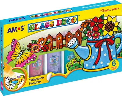 Produktbild von Glasmalerei Farben Glass Deco 6 Farben AMOS