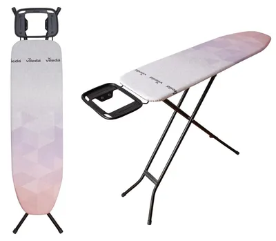 Productafbeelding van Vileda Diamond strijkplank, in hoogte verstelbaar, met een titanium coating – Afmetingen: 120 x 38 cm