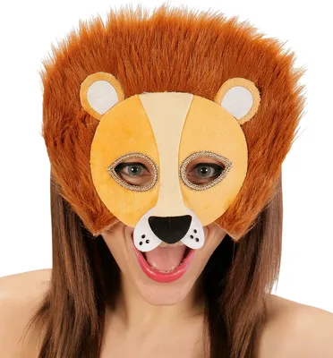 Image de Masque de lion en peluche