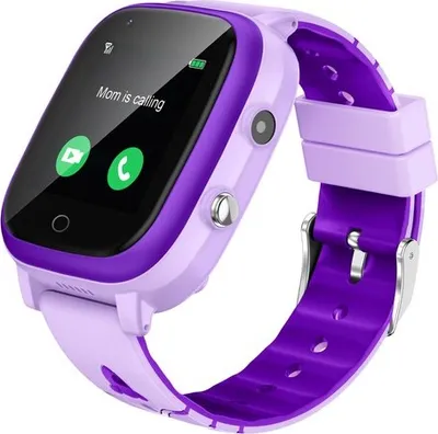 Image de montre intelligente 4G pour enfants avec GPS et téléphone, SOS, lecteur de musique, appareil photo, mode école, Kids Smart Watch pour 3-14 ans garçons filles cadeaux, Violet