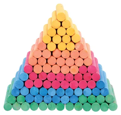 Produktbild von Colorations farbige staubfreie Kreide - 100 Stück Schulkreide
