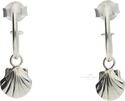 Produktbild von JuwelmaLux Muschel Halbcreolen 925 Silber JL16-06-0377