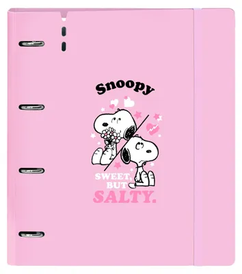 Productafbeelding van Snoopy ordner van karton met 4 ringen, formaat A4, met bladzijden