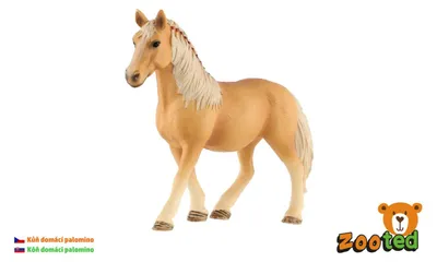 Produktbild von Pferdefigur, Palomino-Farbe, aus Kunststoff, 13 cm